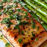 Delicious garlic butter salmon cooked to perfection in 20 minutes