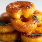 Butternut gnocchi donuts coated in brown butter sage sugar