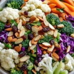 Bowl of crunchy detox salad featuring fresh vegetables and vibrant colors.