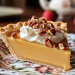 Dolly Parton's delicious homemade butterscotch pie with a golden crust.