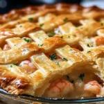 Florida Shrimp Pie featuring fresh shrimp and savory ingredients