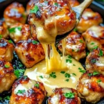 Grilled chicken bites served with creamy garlic sauce on a plate