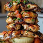 Herb-infused Mediterranean chicken gyro served with fresh vegetables and pita bread.