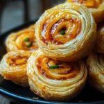 Delicious pepper jelly pinwheels served on a platter