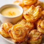 Mini lemon-poppy churros topped with sugar and lemon zest