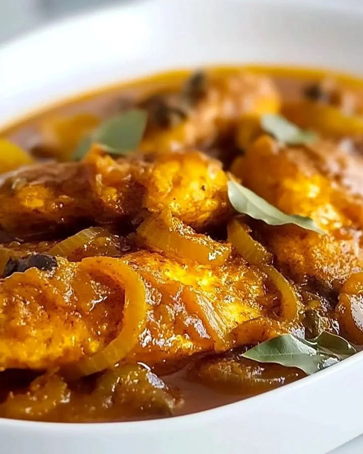 Delicious pickled fish served with caramelized onions for a unique taste