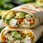 Quick and delicious chicken burritos filled with fresh ingredients