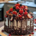 Delicious Red Velvet Cheesecake Cake with creamy frosting and red velvet layers