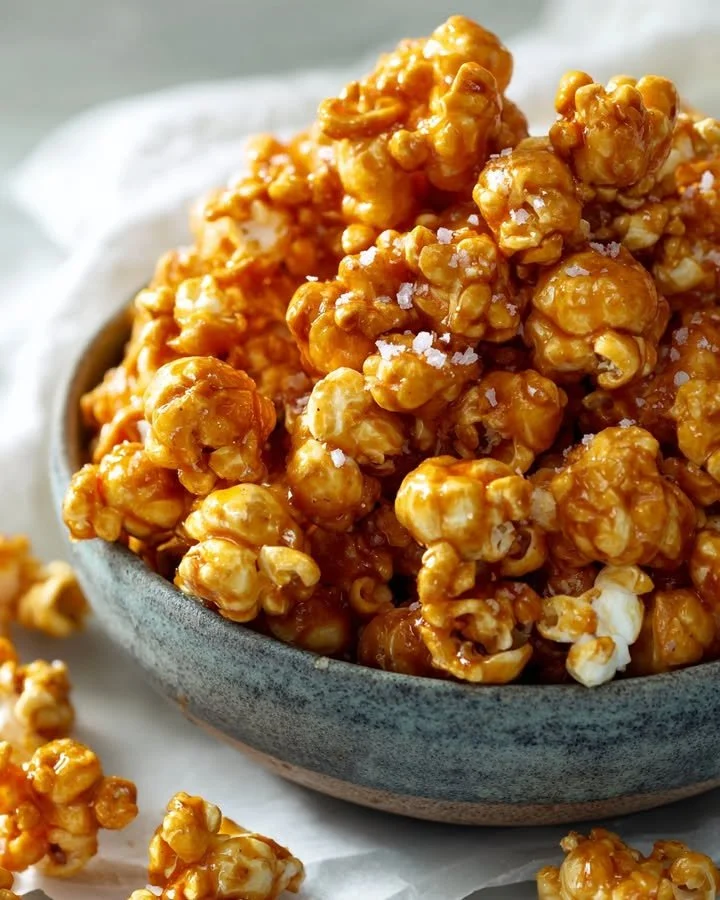 Delicious Sweet Heat Gochujang Caramel Crunch treat with a spicy twist.