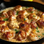 Texas Roadhouse Butter Chicken Skillet dish with creamy sauce and tender chicken pieces