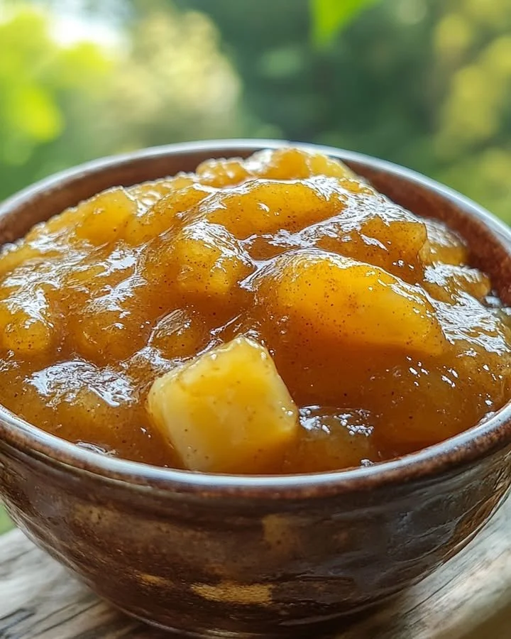 Tropical banana jam with a boozy twist in a jar